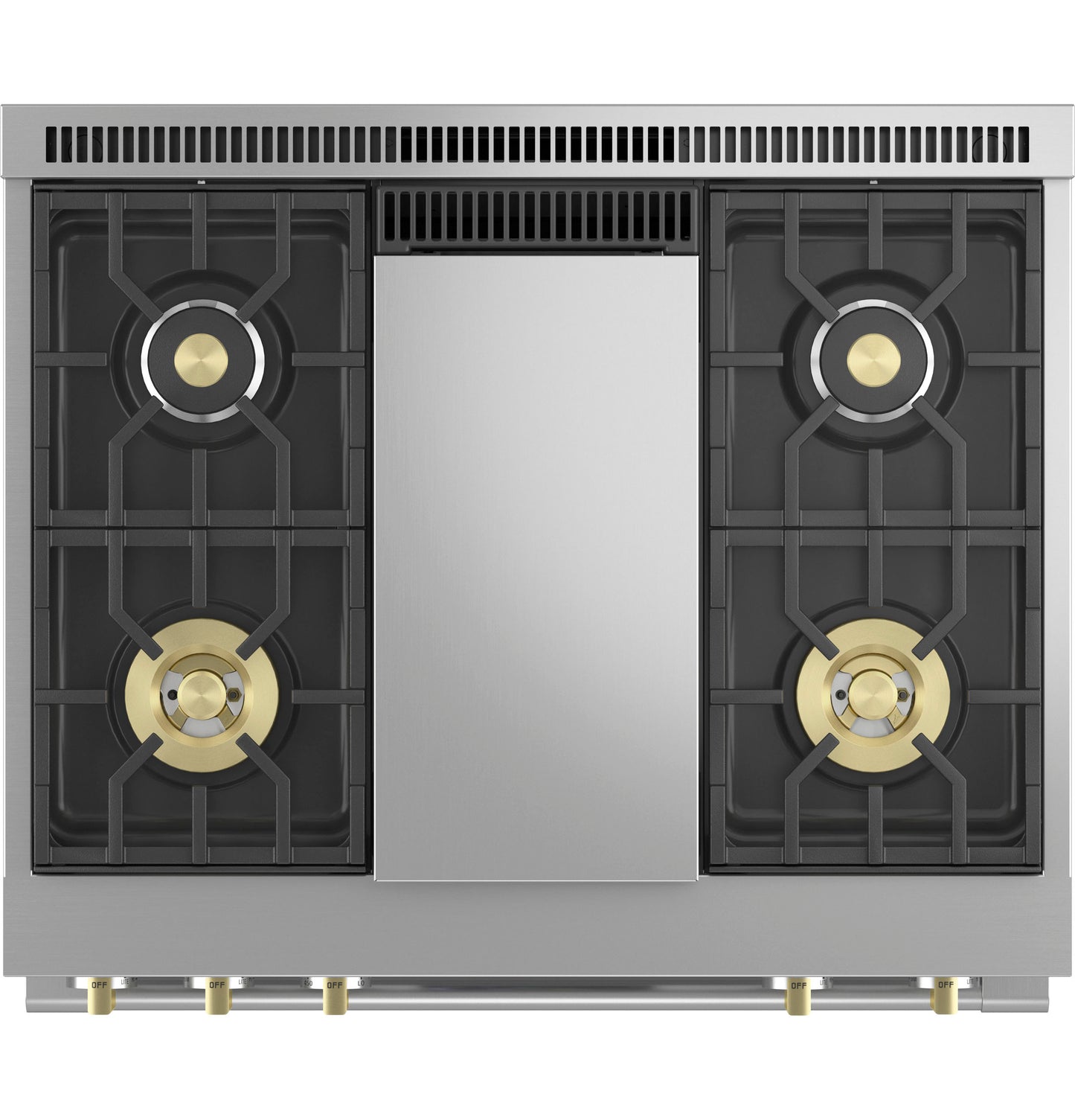Monogram 36" Dual-Fuel Professional Range with 4 Burners and Griddle