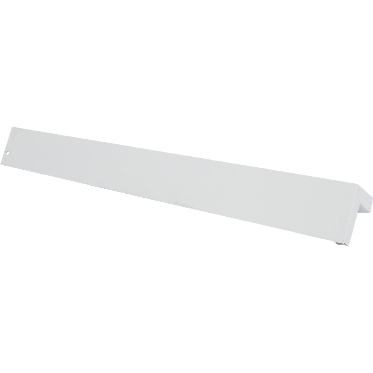 White aluminum siding corner piece with pre-bent angle for clean siding trim in home improvement projects