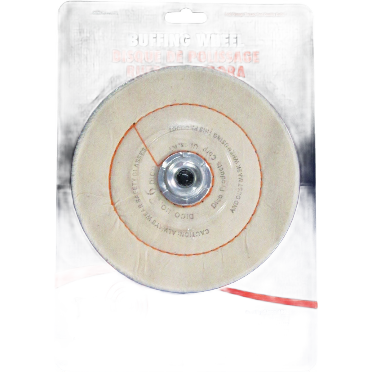 Circular cushion buffing wheel with sewn rows for polishing in woodworking tool accessories under $50 collection