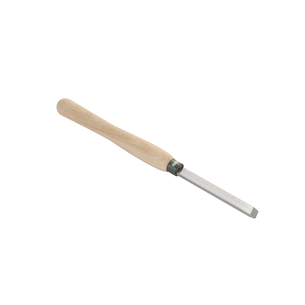 High-speed steel woodturning chisel with smooth beech handle for woodworking tools and home improvement projects