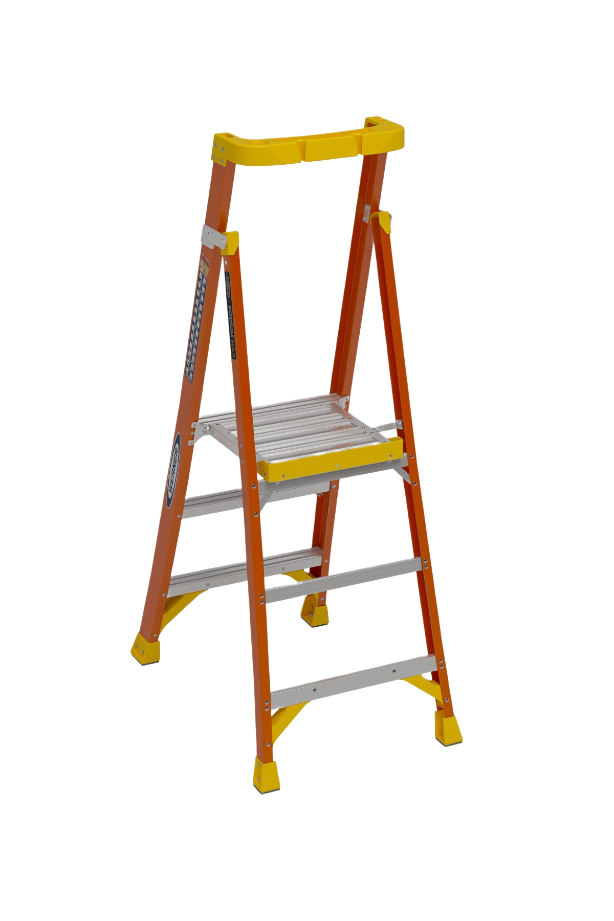Werner 9 ft. Reach Fiberglass Podium Ladder