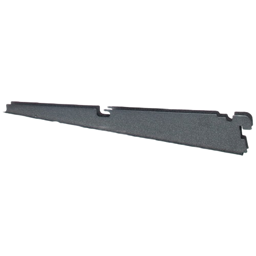 Granite gray metal vent shelf bracket with angled design for durable support in home improvement projects