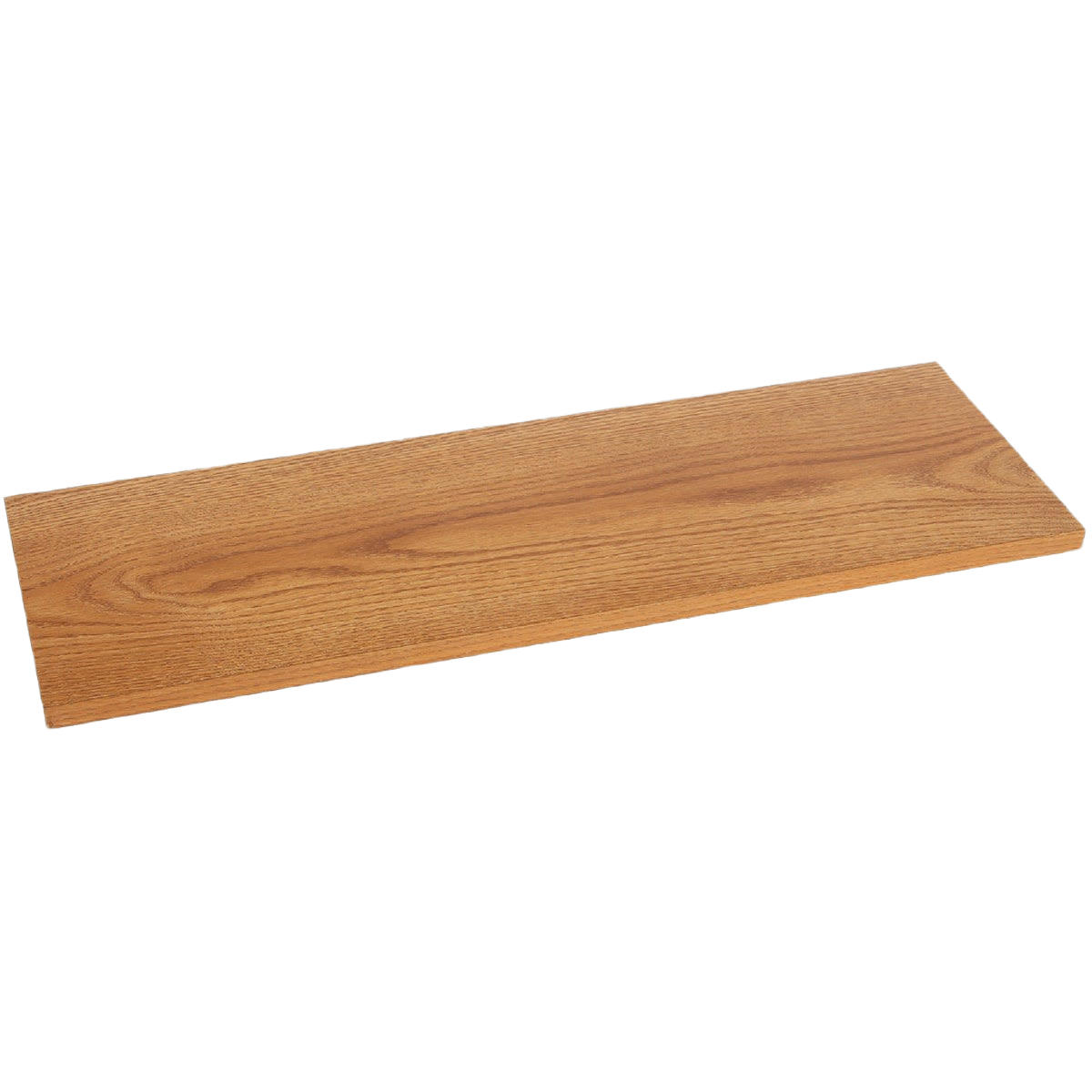 Oak-finished all-purpose shelf panel designed for versatile storage in shelving and organization under $50 collection