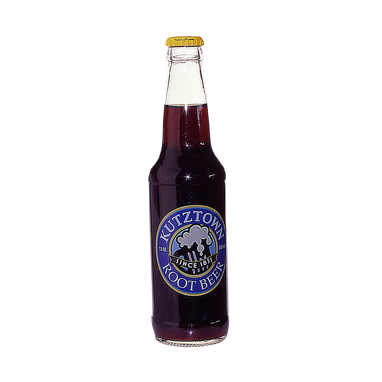 Glass bottle of Kutztown craft root beer soda in drinks and food & beverage collections under $25
