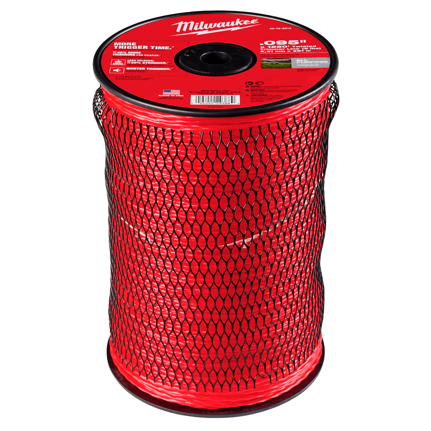 Milwaukee .095" x 1250' (5 lbs.) Twisted Trimmer Line