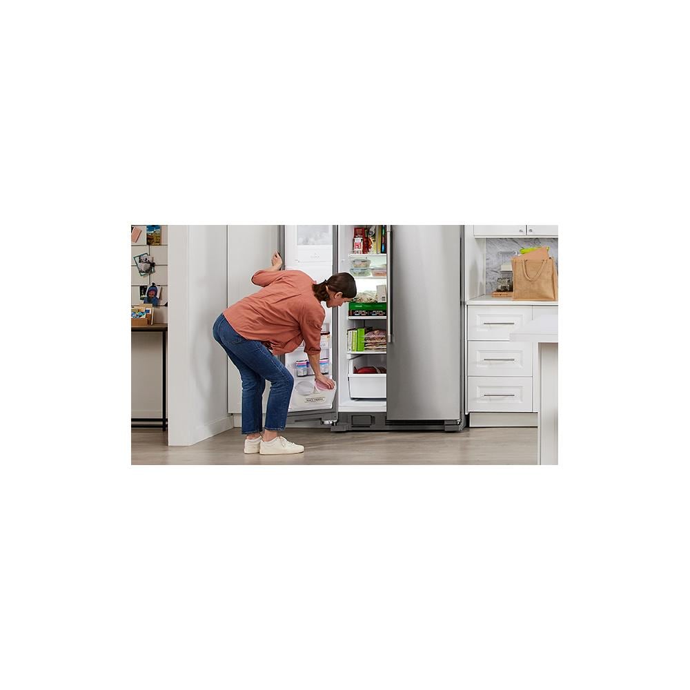 36-Inch Wide Side-by-Side Refrigerator with Exterior Ice and Water Dispenser - 25 Cu. Ft.