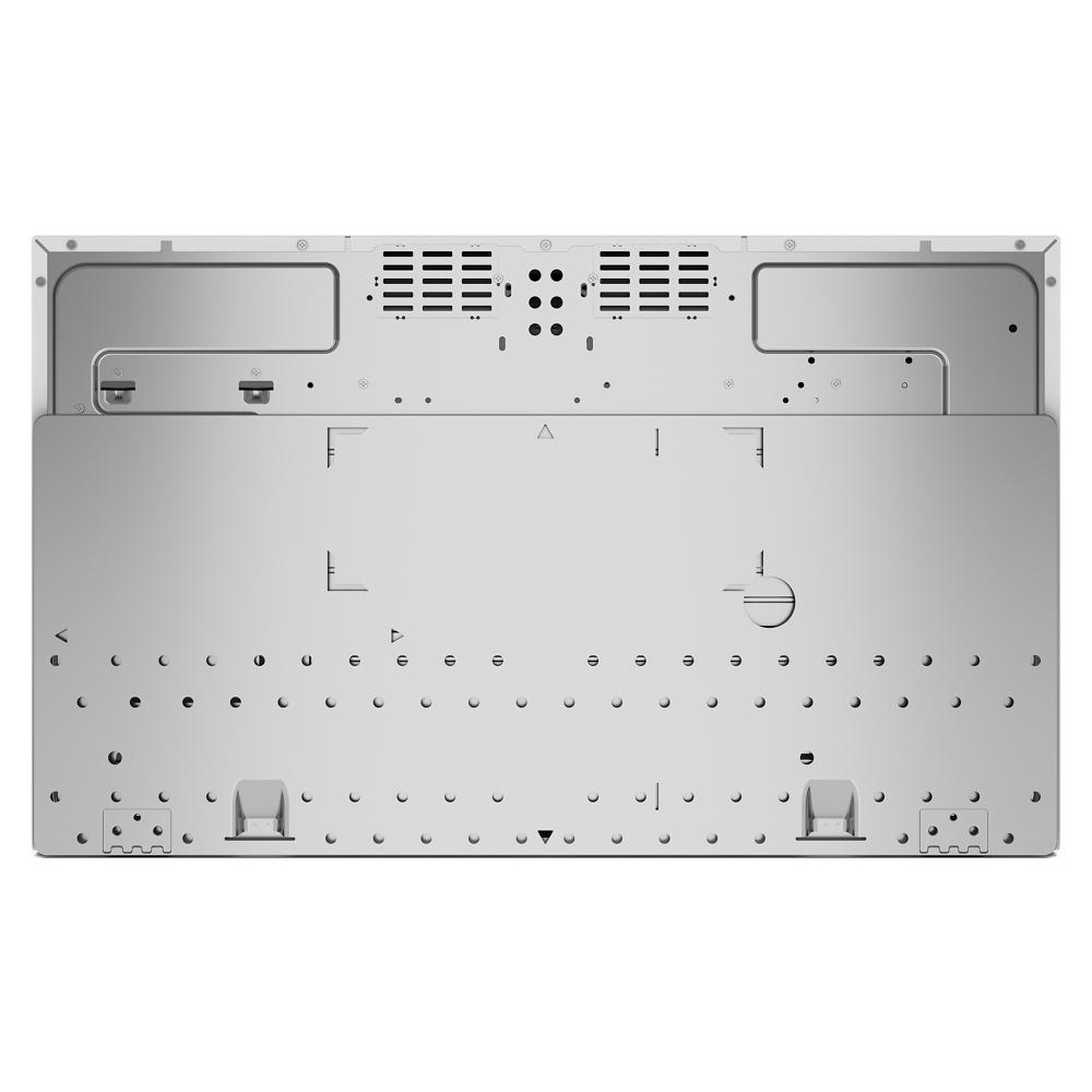 Back view of flush built-in microwave showcasing venting and mounting features from Appliances collection