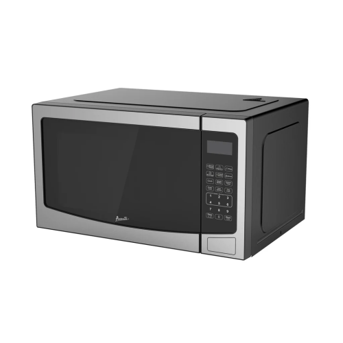 Compact stainless steel Avanti microwave with digital keypad and 1.1 cu. ft. capacity in Microwaves collection