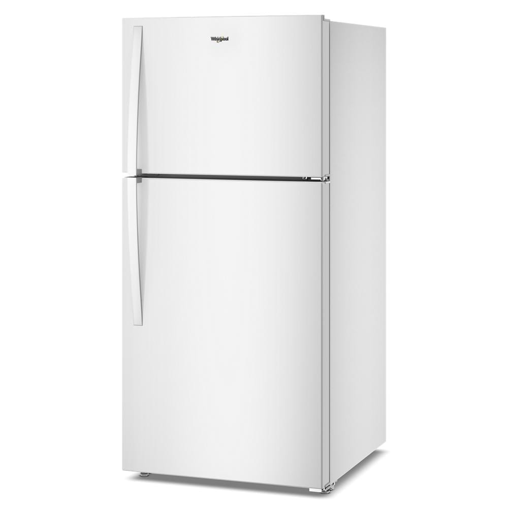 White top freezer refrigerator with total coverage cooling and flexible deli drawer in kitchen appliances collection