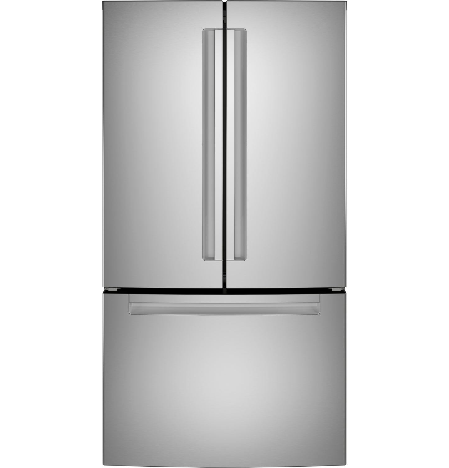 Stainless steel fingerprint resistant French-door refrigerator with bottom freezer from kitchen appliances collection