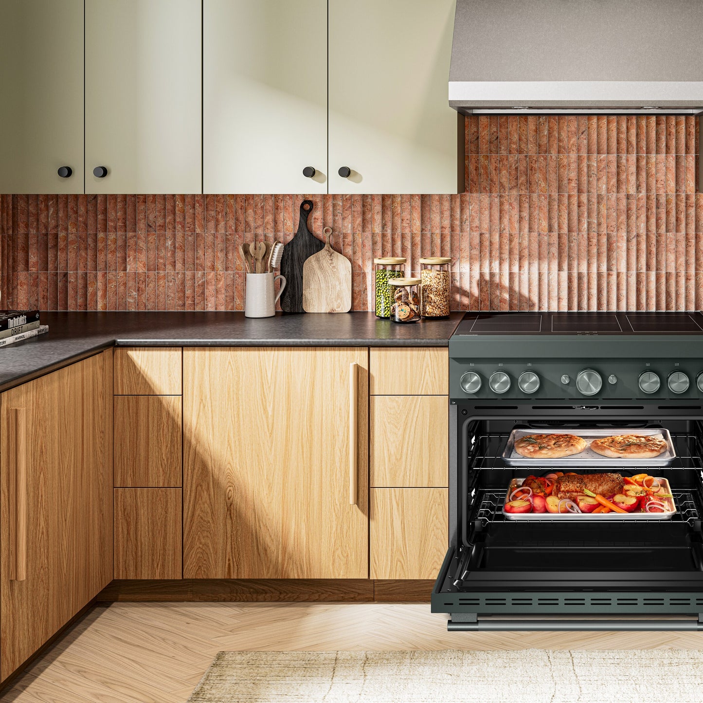 36-Inch 6-Element Induction Freestanding Commercial-Style Range with Air Fry