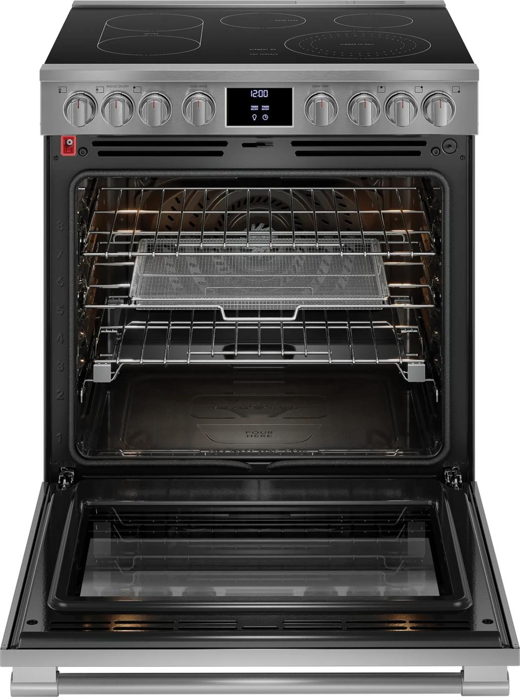 30" Electric Range with No Preheat and Air Fry