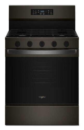 30-inch gas range with five control knobs and digital display from ranges and kitchenware collections