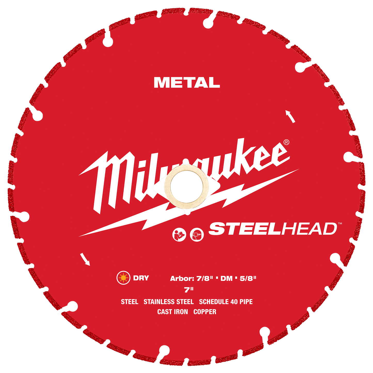 Milwaukee 7” STEELHEAD™ Metal Cutting Diamond Blade