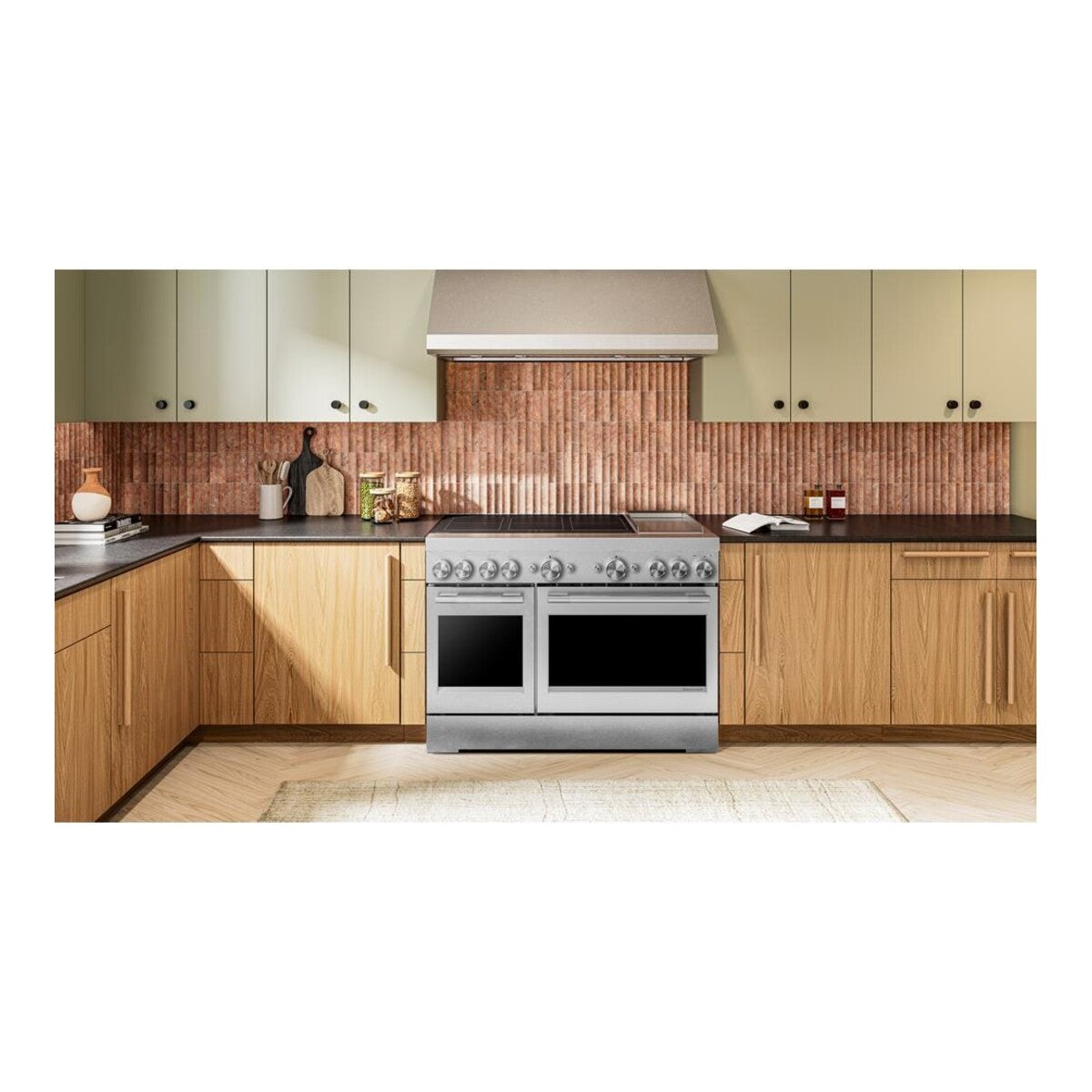 48-Inch 6-Element Induction Freestanding Commercial-Style Range with Griddle