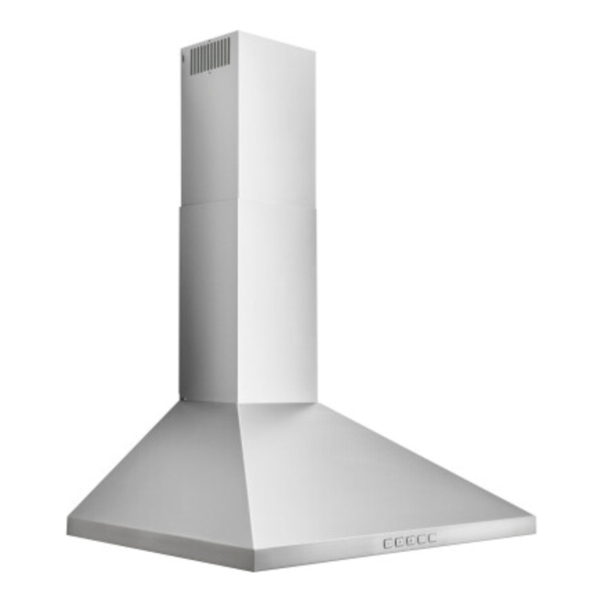 30" Convertible Wall-Mount Pyramidal Chimney Range Hood, 450 Max CFM