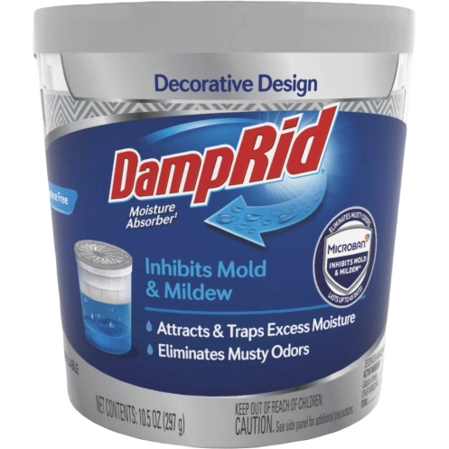 Blue and white moisture absorber container for household cleaning to inhibit mold and mildew under $50 collections