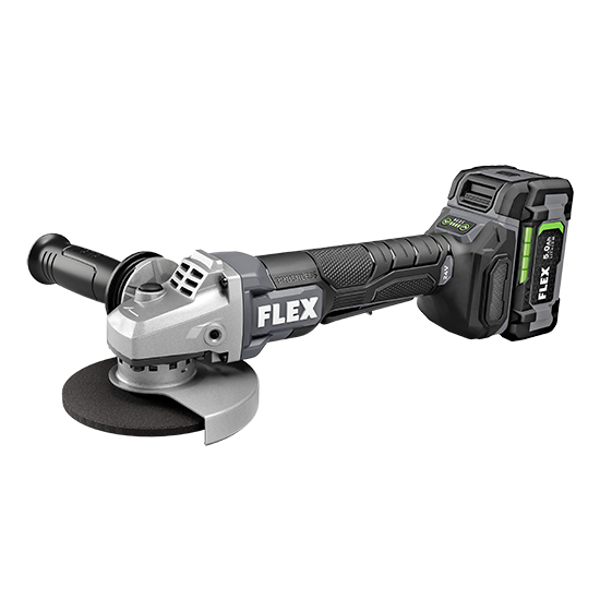 Cordless 24V brushless angle grinder with paddle switch and side handle for versatile home improvement tasks