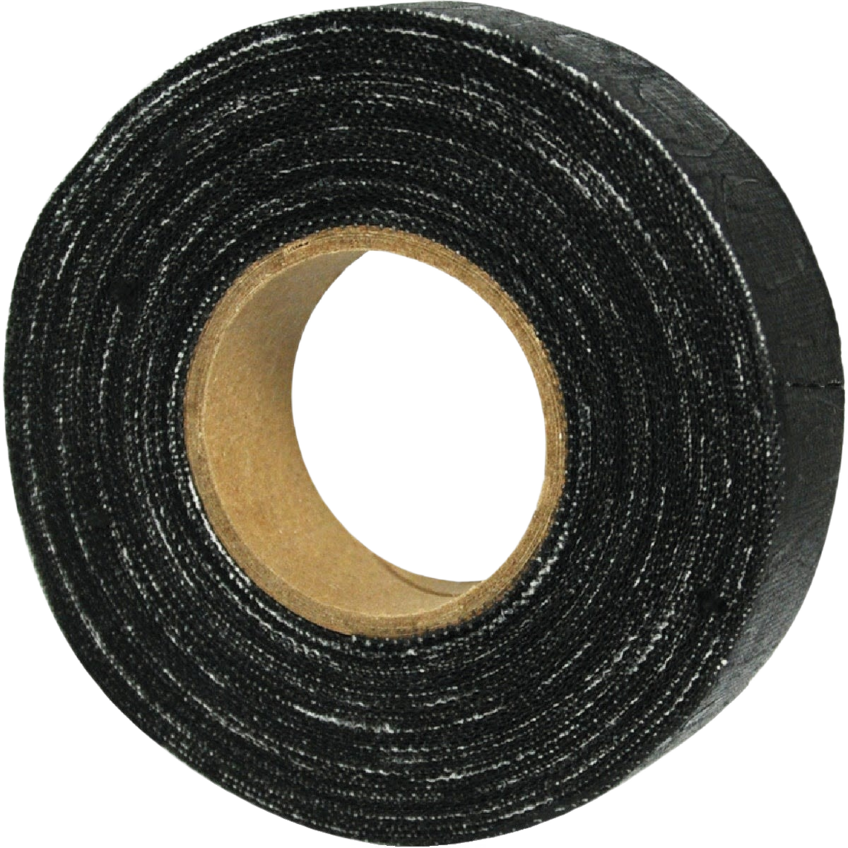 Black friction tape roll with a textured surface for reliable gripping in electrical tools and home improvement collections