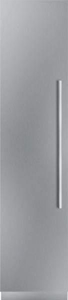 Built-in freezer column with sleek stainless steel panel and vertical handle in Refrigerators and Kitchen & Kitchenware collections