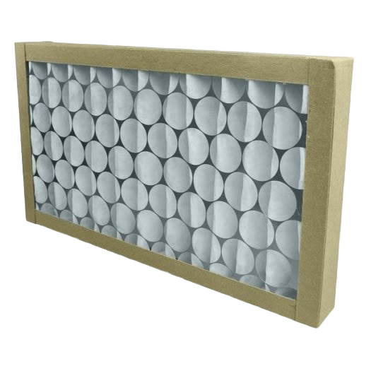 Rectangular outer filter with circular pleated design for dust collectors in woodworking tools and air filtration