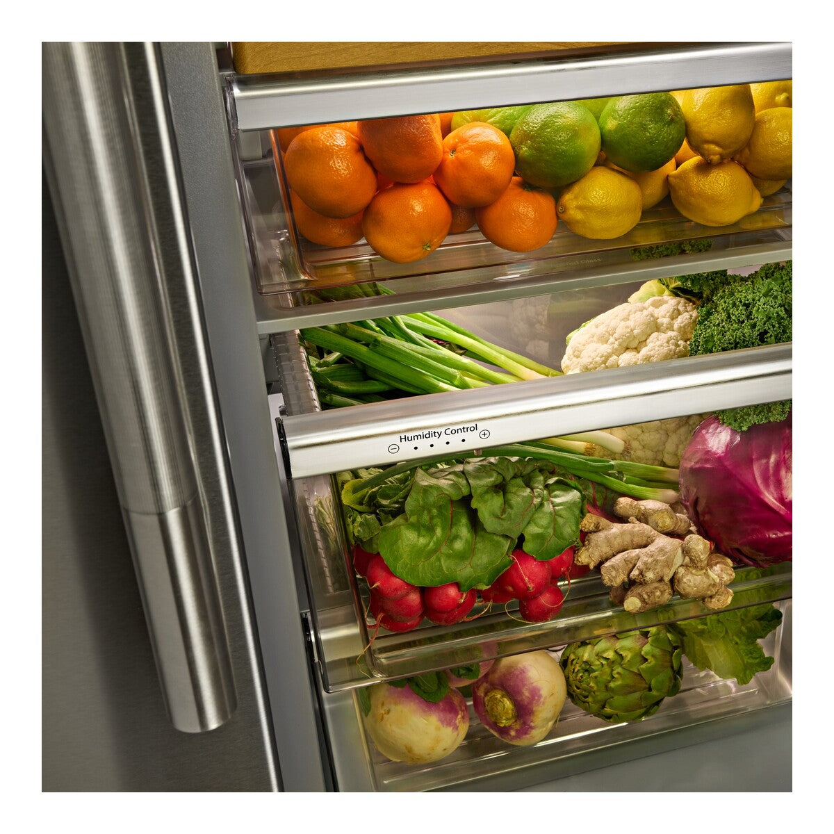 20.8 Cu. Ft. 36-Inch Counter-Depth Side-by-Side Refrigerator with Exterior Ice and Water Dispenser in Juniper