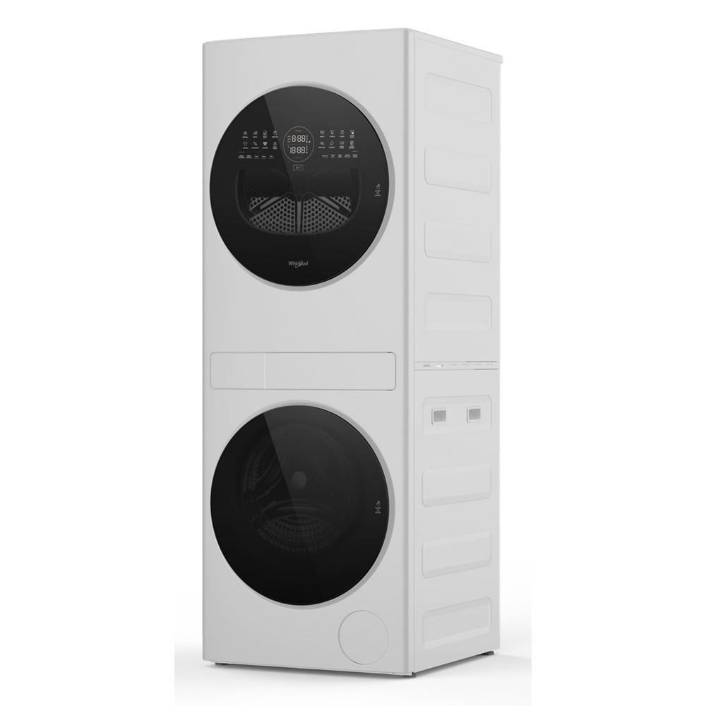 Compact ENERGY STAR® Ventless Heat Pump Laundry Tower with 2.7-cu ft Washer and Electric 4.3-cu ft Dryer