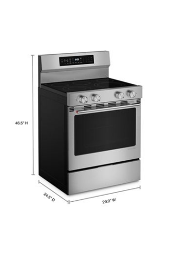 30-inch stainless steel freestanding electric range with convection modes and digital control panel from KitchenAid collection