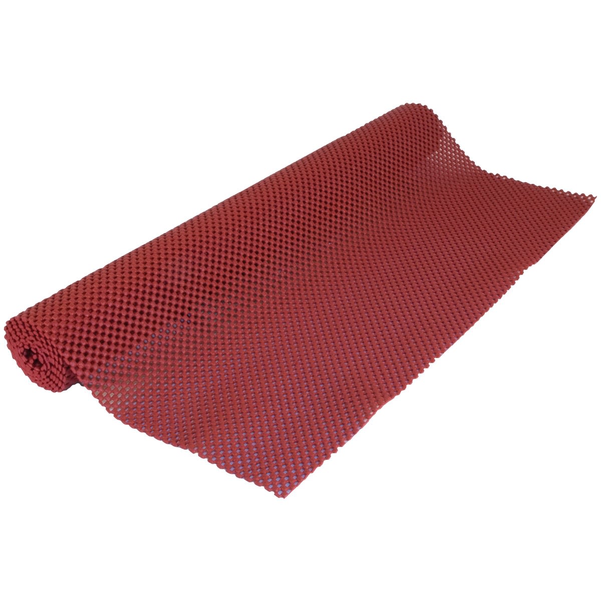 Rolled red textured non-adhesive shelf liner for kitchenware and home improvement storage under $50 collection