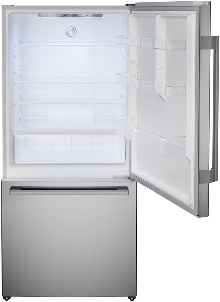 100 Series, Freestanding Bottom Freezer Refrigerator, Stainless steel (with anti-fingerprint), Total No Frost