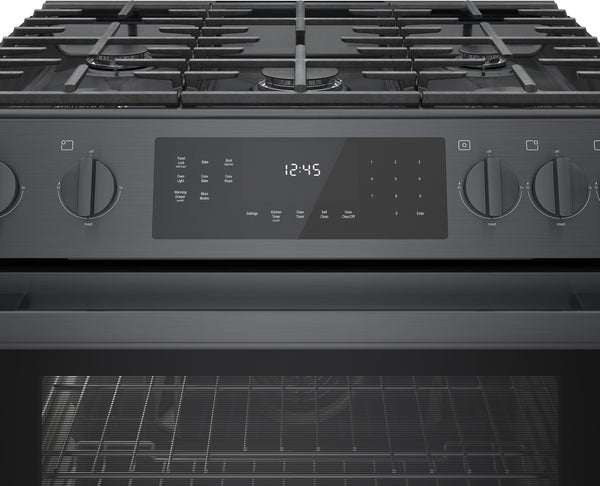 800 Series, Gas Slide-in Range, 30'', Black Stainless Steel