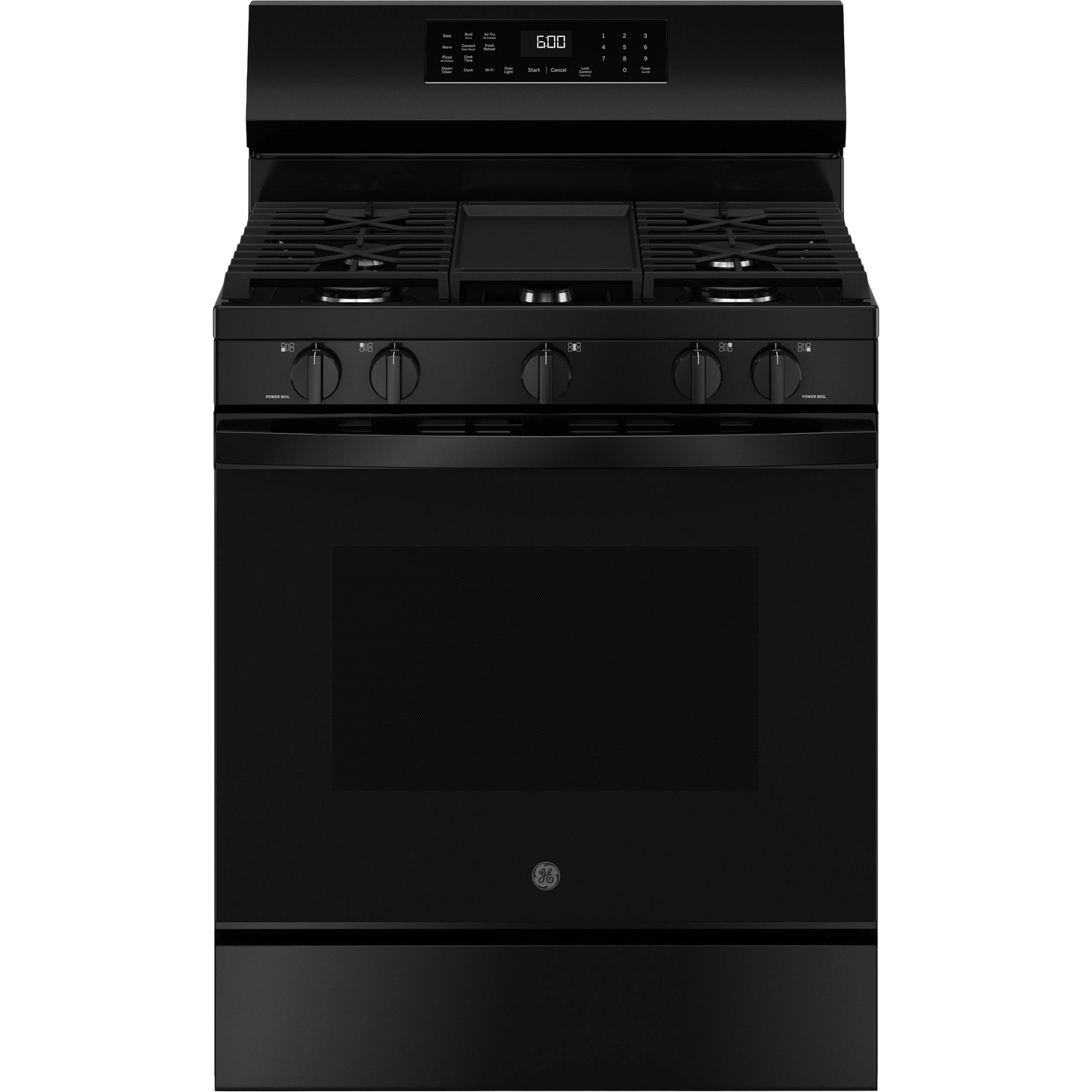 GE® 30" Free-Standing Gas Convection Range with No Preheat Air Fry and EasyWash™ Oven Tray