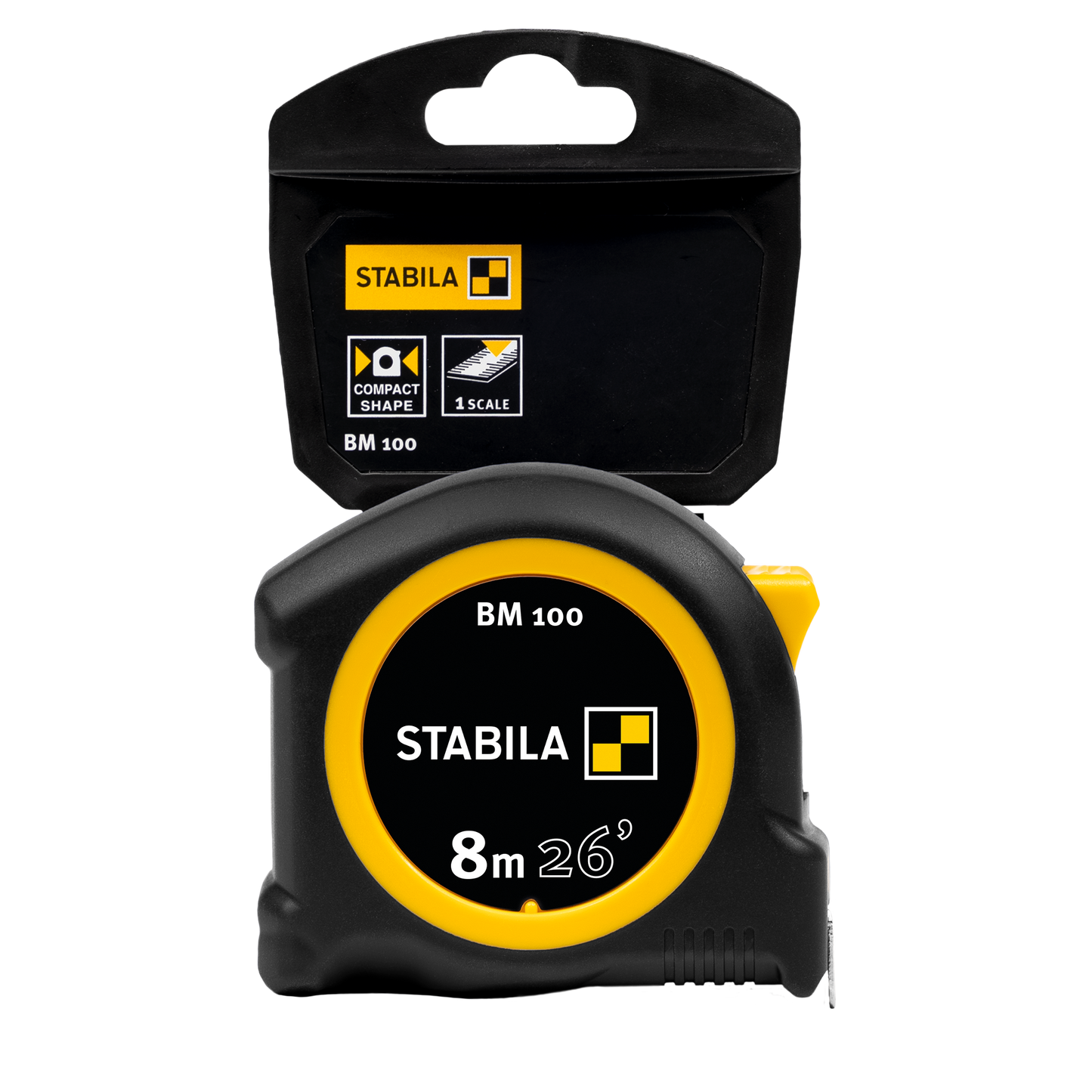 Stabila 26' BM 100 cm/inch Scale Pocket Measuring Tape