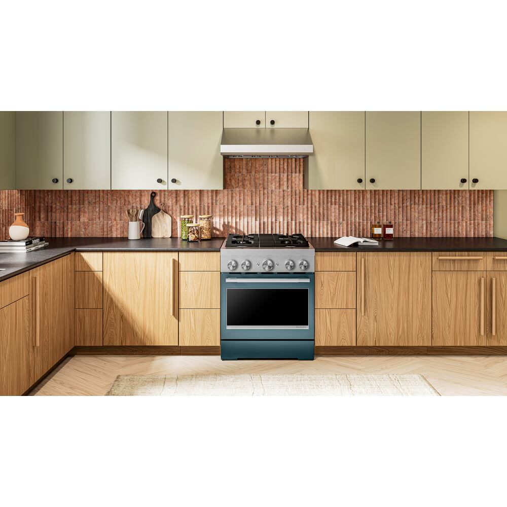 30-Inch 4 Burner Commercial-Style Dual Fuel Range with No Preheat Air Fry Mode