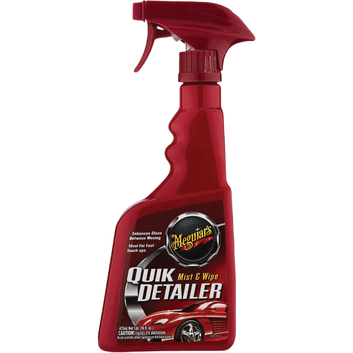 Red plastic spray bottle of Meguiars quick detailer for automotive cleaning in Under $50 collection