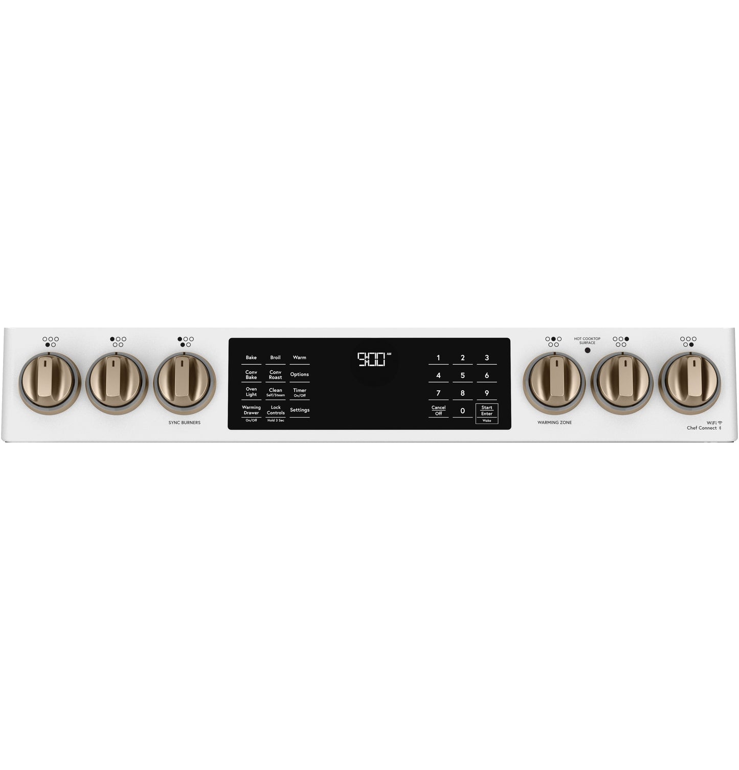 CAFÉ™ 30" Smart Slide-In, Front-Control, Induction and Convection Range with Warming Drawer