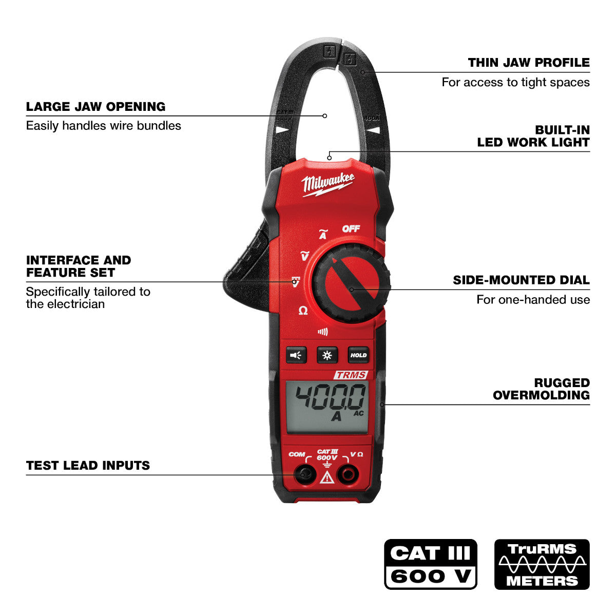 Milwaukee 400 Amp Clamp Meter