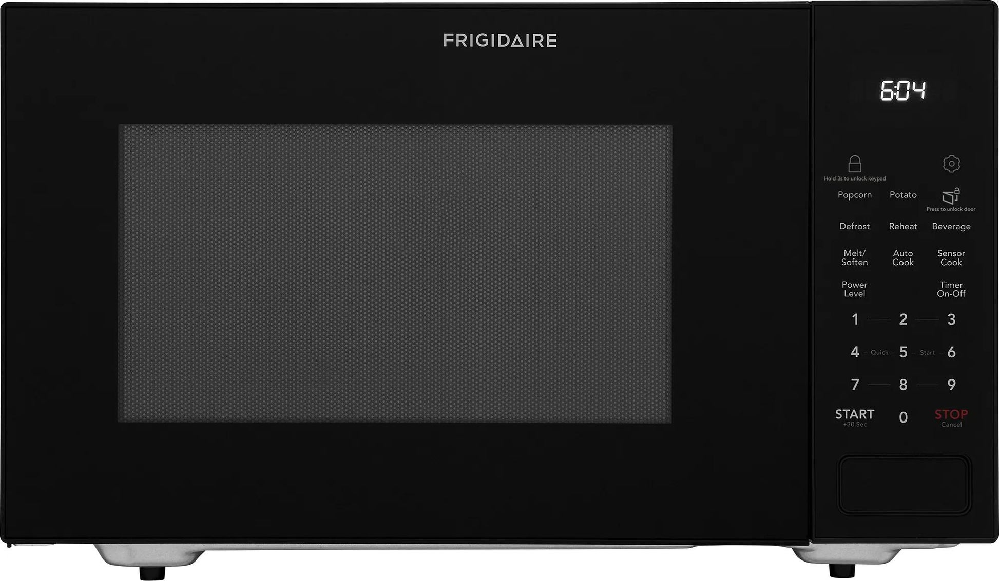 Black built-in microwave with digital control panel and LED display from Built-in Microwaves and Appliances collections