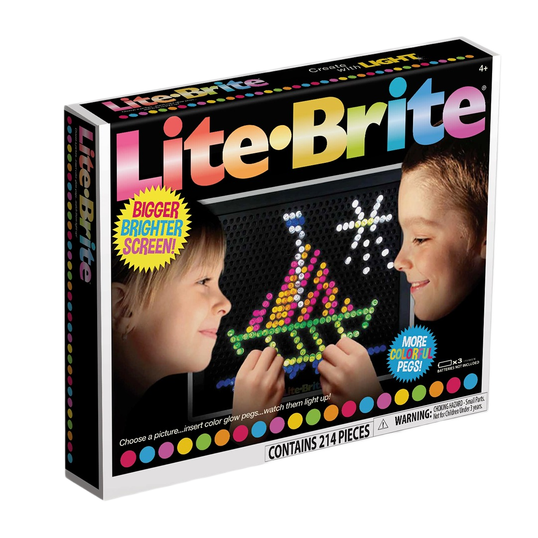 Lite Brite Ultimate Classic with colorful pegs and glowing screen for creative play and imaginative activities