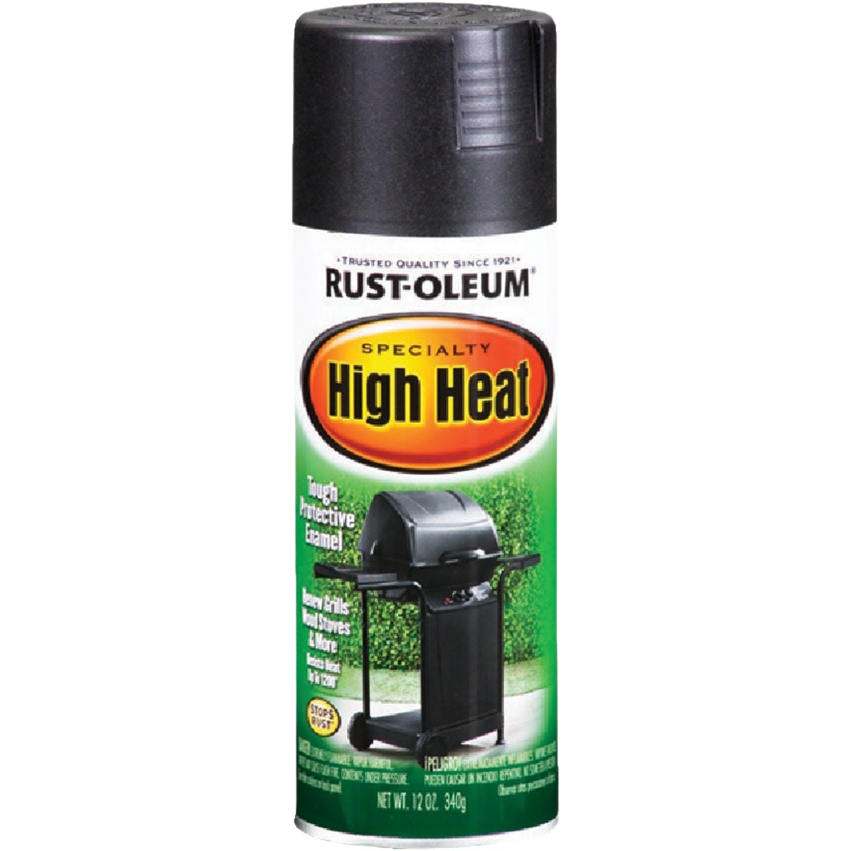 Rust-Oleum High Heat spray paint can for grills in specialty paint and home improvement collections under $50