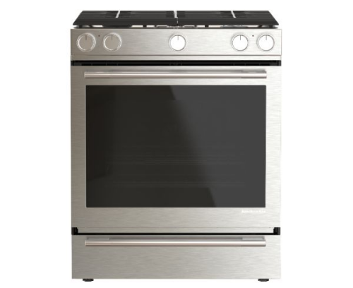 30-Inch 5-Burner Dual Fuel Convection Slide-In Range with Baking Drawer