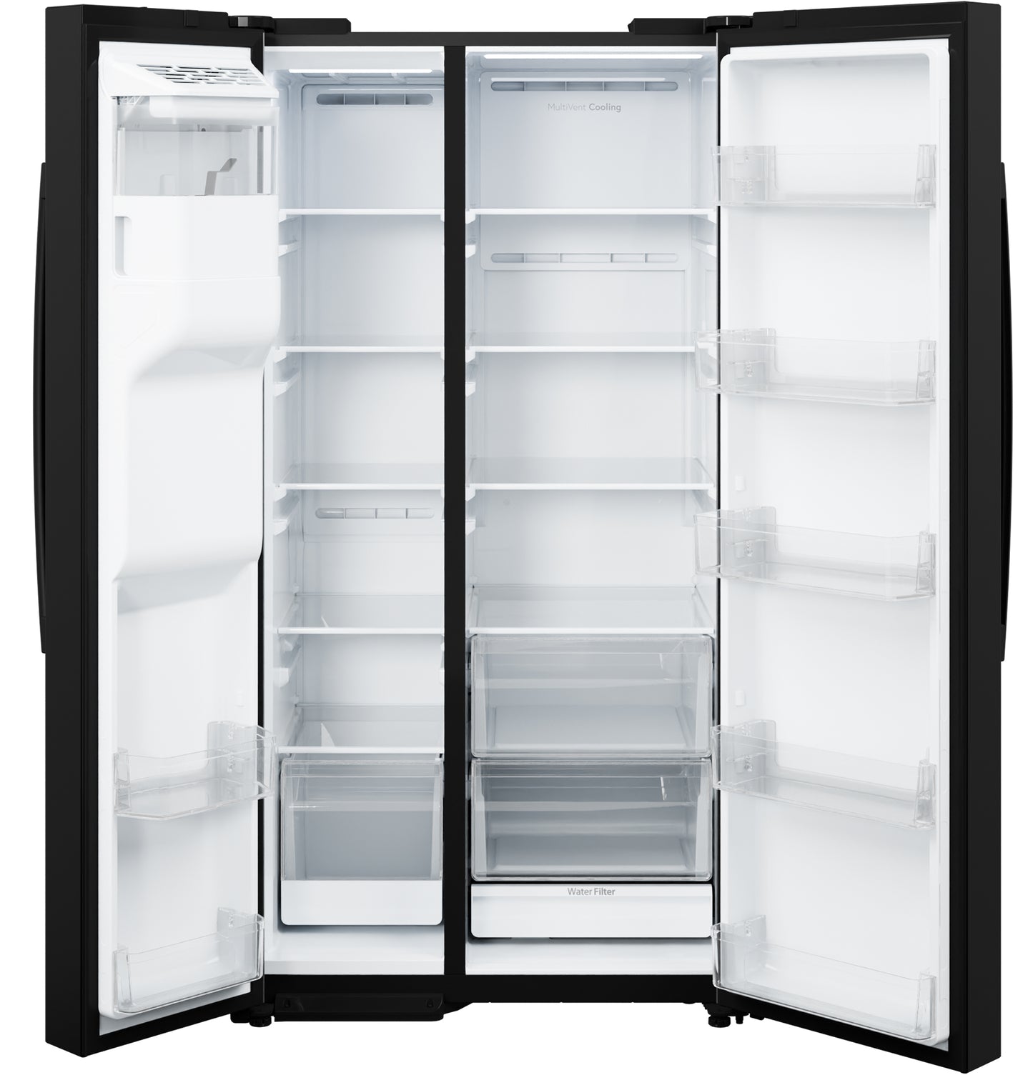 GE® 27.9 Cu. Ft. Side-By-Side Refrigerator with Extra Tall Dispenser and In-Door Icemaker