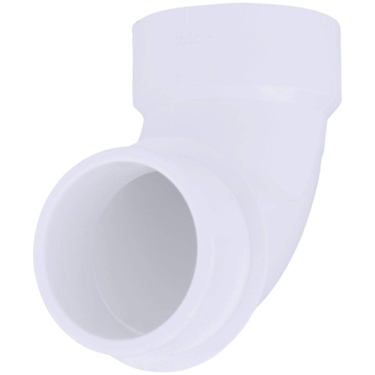 White PVC 90-degree street elbow fitting for plumbing in Pipes & Fittings and Home Improvement collections under $50