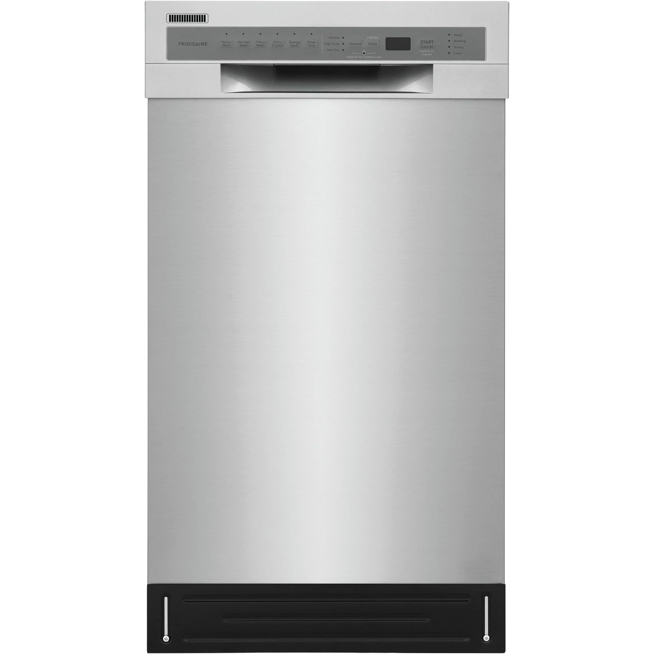 Stainless steel built-in dishwasher with digital control panel and recessed handle from Kitchen & Kitchenware collection