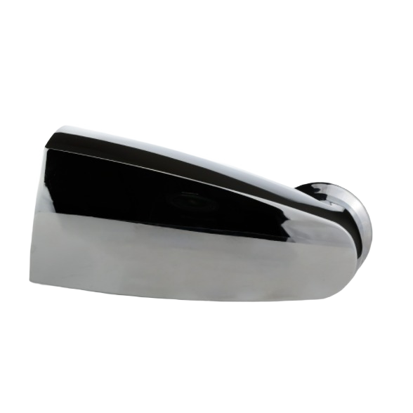 Sleek chrome pull-down diverter tub spout designed for Delta faucets, ideal for home improvement plumbing updates