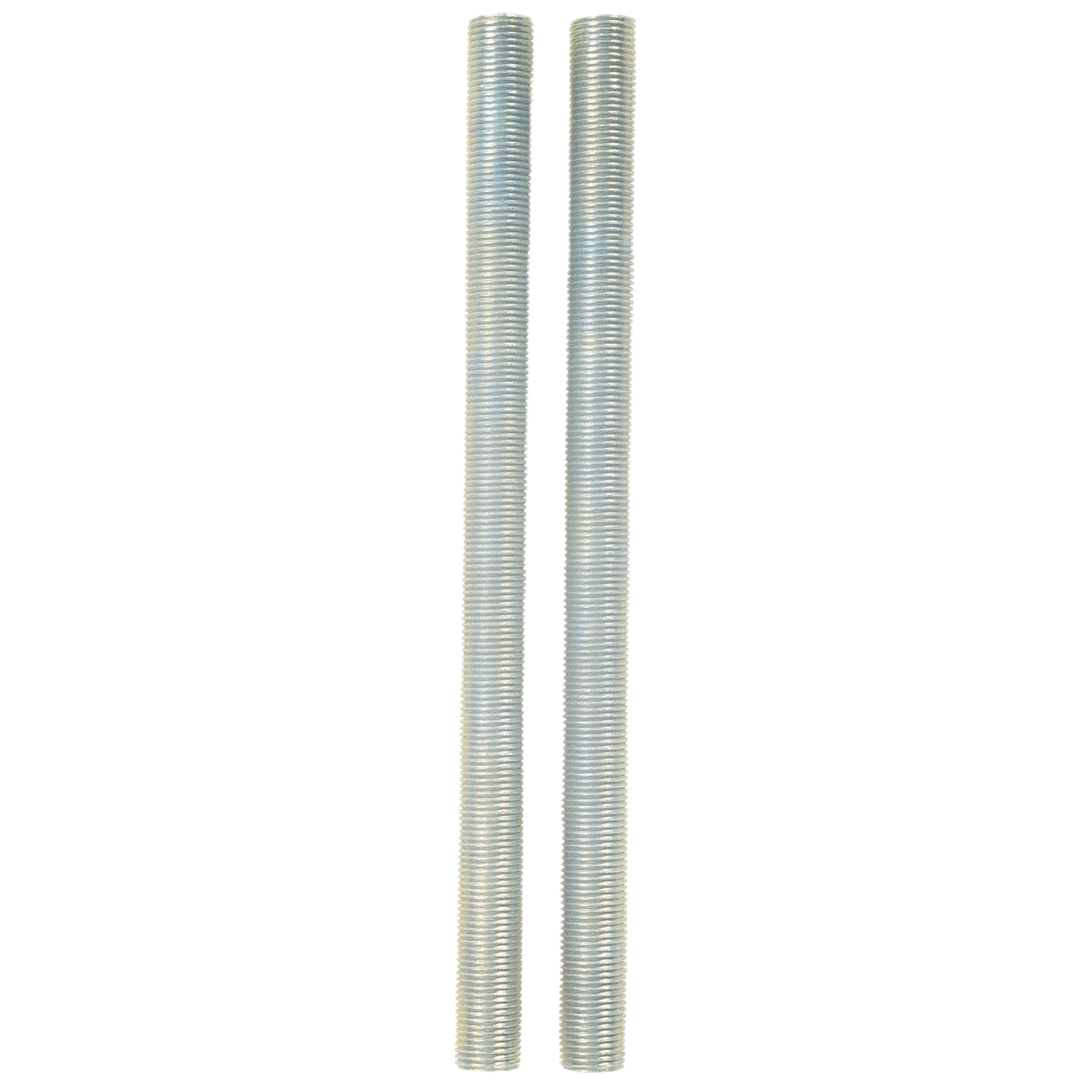 Pair of zinc-plated threaded lamp nipples for lighting fixtures in electrical and lamp parts collections under $50