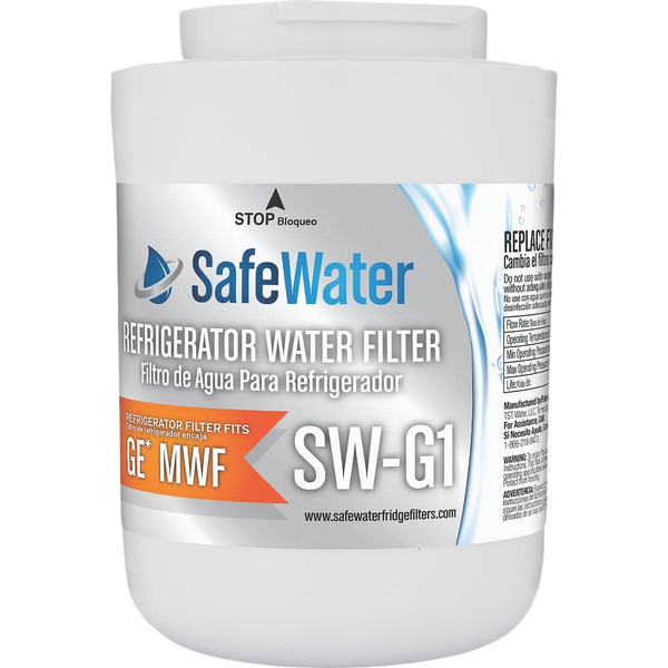 SafeWater SW-G1 GE Refrigerator Water Filter - Clean & Safe