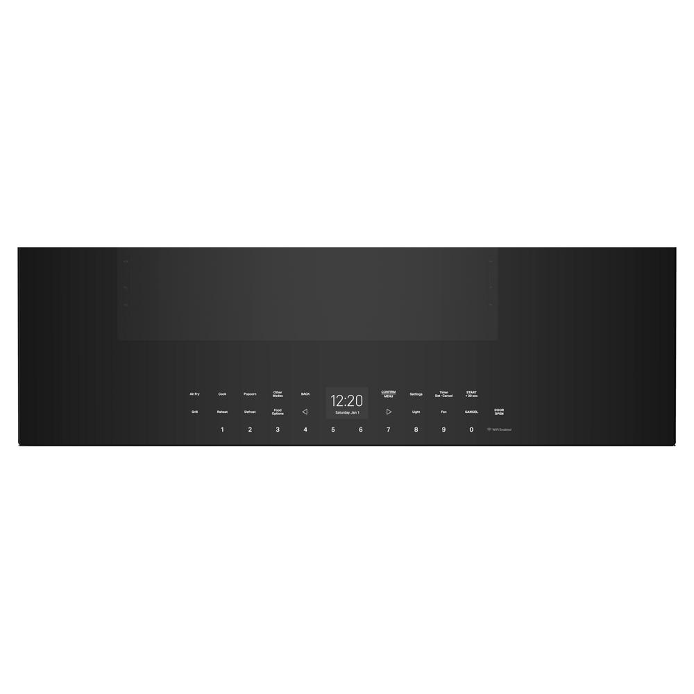 Black flush-mount over-the-range oven control panel with digital display from Over the Range Microwaves collection