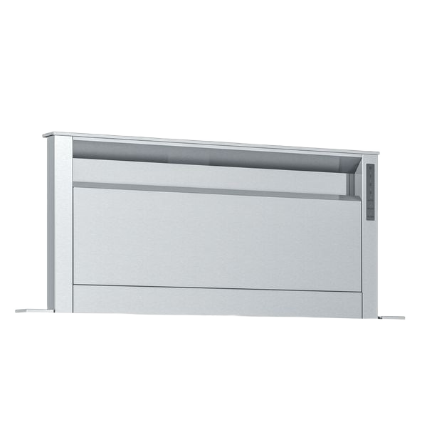 Stainless steel downdraft vent with sleek modern design for kitchen and home improvement collections