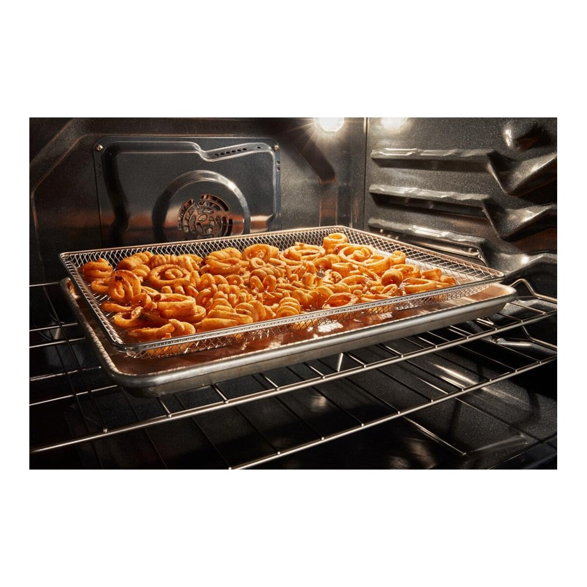 30-inch Energy Star Electric Range with Air Cooking Technology, No Preheat Air Fry and Air Baking and Self Clean